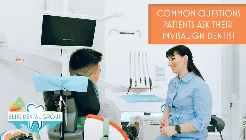 patient talking to Dentist