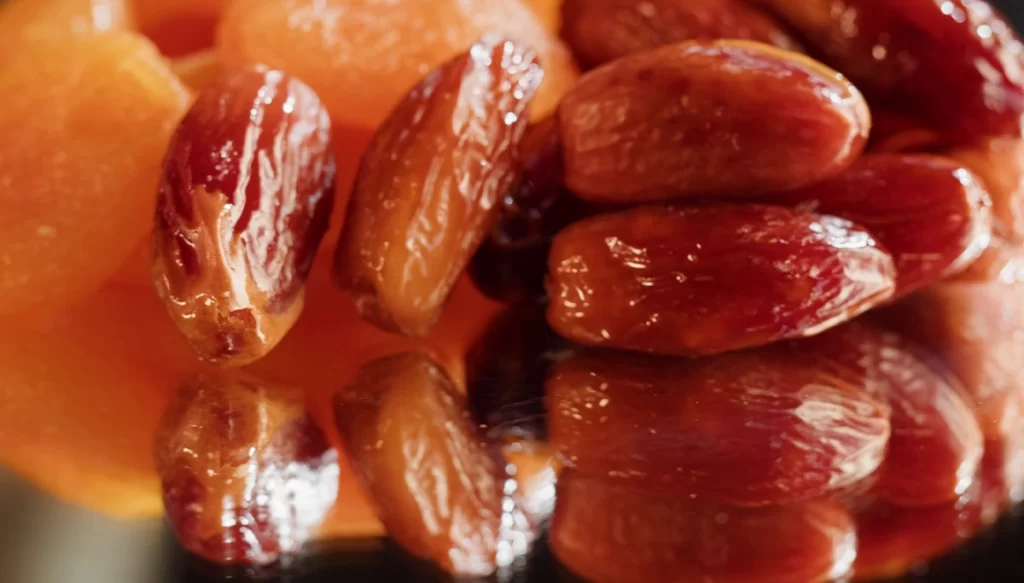 a closeup of dates