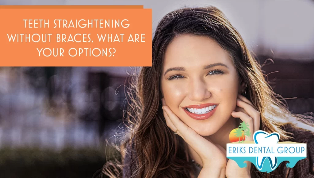 Young Woman Smiling with straight white teeth
